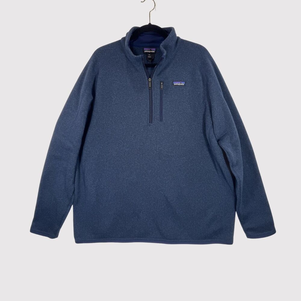 Patagonia Men Better Sweater Blue 1/4 Zip Fleece Pullover Jacket Outdoor 2XL XXL - Picture 2 of 11